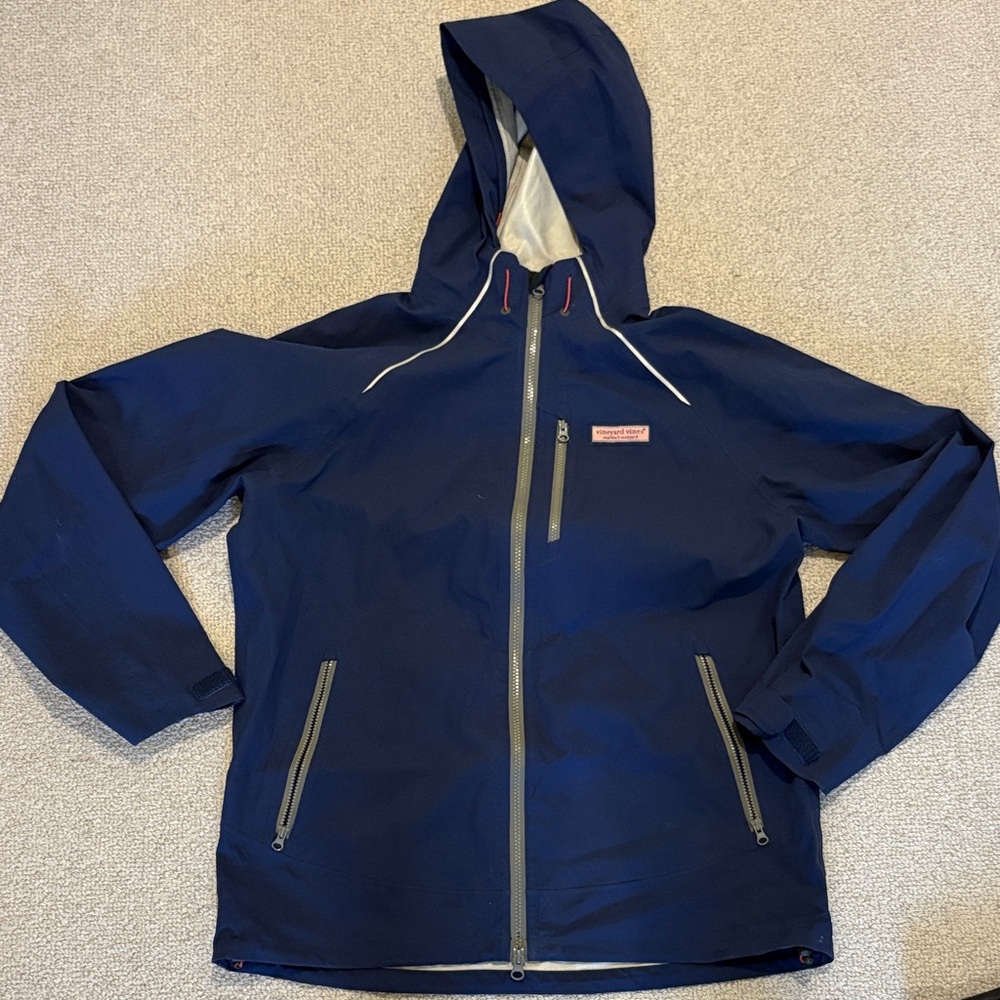 Vineyard Vines Navy Windbreaker & Rain Jacket